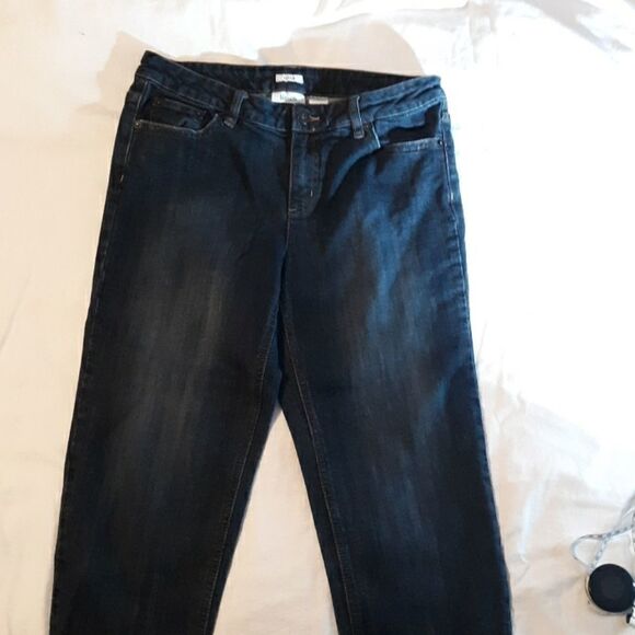 Liz‎ & Co. Stretch Denim Capri Cropped Jeans 8 - Picture 2 of 5